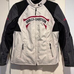 Harley-Davidson Cream and Black Jacket
